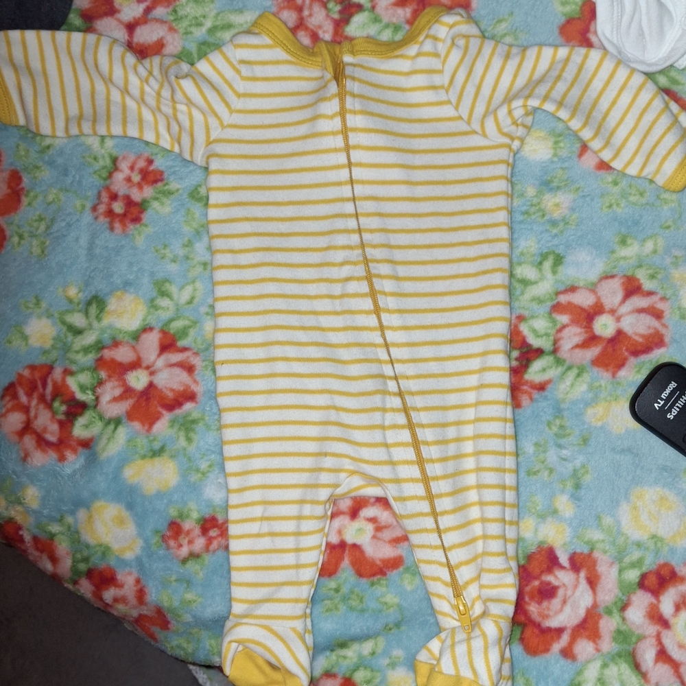 Yellow Striped Kids One Piece